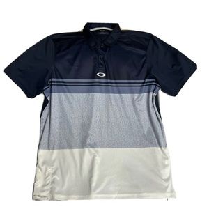Oakley Polo Shirt Mens XL Multicolor Colorblock Short Sleeve
